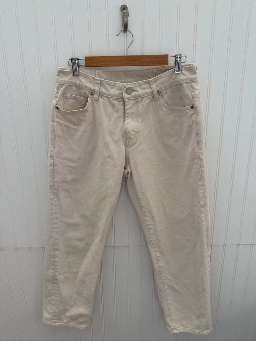 Branded Manufacturing Co. Cream Cotton Pants